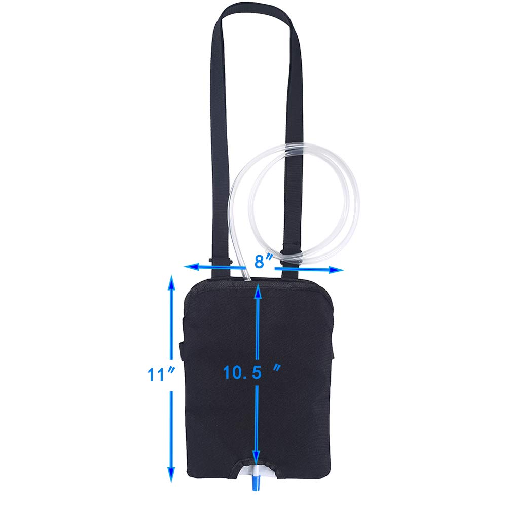 Catheter Leg Bag Stabilization Device Urinary Drainage Foley Catheter Bag Holder (1000 Ml) With Adjustable Shoulder Strap For Home,Travel,Wheelchair,Bed