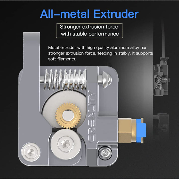 Ender 3 Extruder Upgraded Aluminum Metal MK8 Bowden Extruder, Ender 3 Direct Drive Upgrade kit with 40 Teeth Drive Gear 1.75mm Filament for Ender 3, Ender 5, CR-10S Series