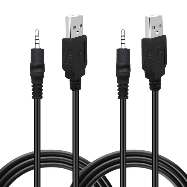 USB to 2.5mm Male AUX Audio Jack Charging Cable for JBL Synchros S300 S300I S300a S400BT J56BT E40BT E30 E40 E50BT S500 S700 Headphones Stereo Power Wire for JBL Charger Cord