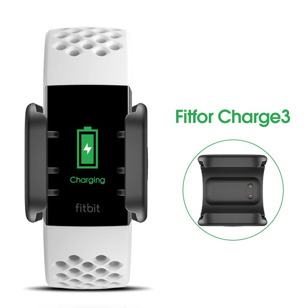 Charger Cable Compatible with Fitbit Charge 3 - Replacement USB Charger Adapter Charge Cord Charging Cable Replacement for Fitbit Charge3 Heart Rate Fitness Wristband