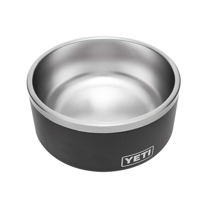 Boomer 8, Stainless Steel, Non-Slip Dog Bowl, Holds 64 Ounces, Black