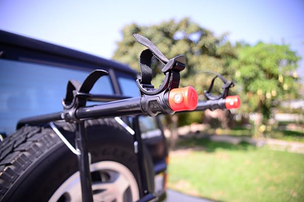 Sports Deluxe 2-Bike Spare Tire Rack , Black