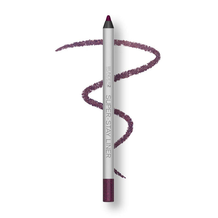 WUNDER2 SUPER-STAY LINER Long-Lasting & Waterproof Colored Eyeliner, Glitter Aubergine
