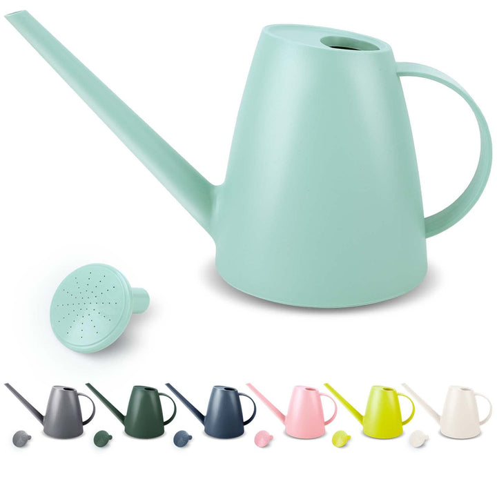 Watering Can for Indoor Plants, Small Watering Cans for House Plant Garden Flower, Long Spout Water Can for Outdoor Watering Plants 1. 8L 1/2 Gallon (Green, 1.8 L)