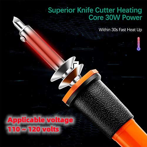 22 Pieces Electric Hot Knife Cutter Tool Kit Include Heated Knife Plastic Cutter With Multipurpose 16 Blades 4 Blade Holders Metal Stand For Soft Thin Plastic Foam Stencils