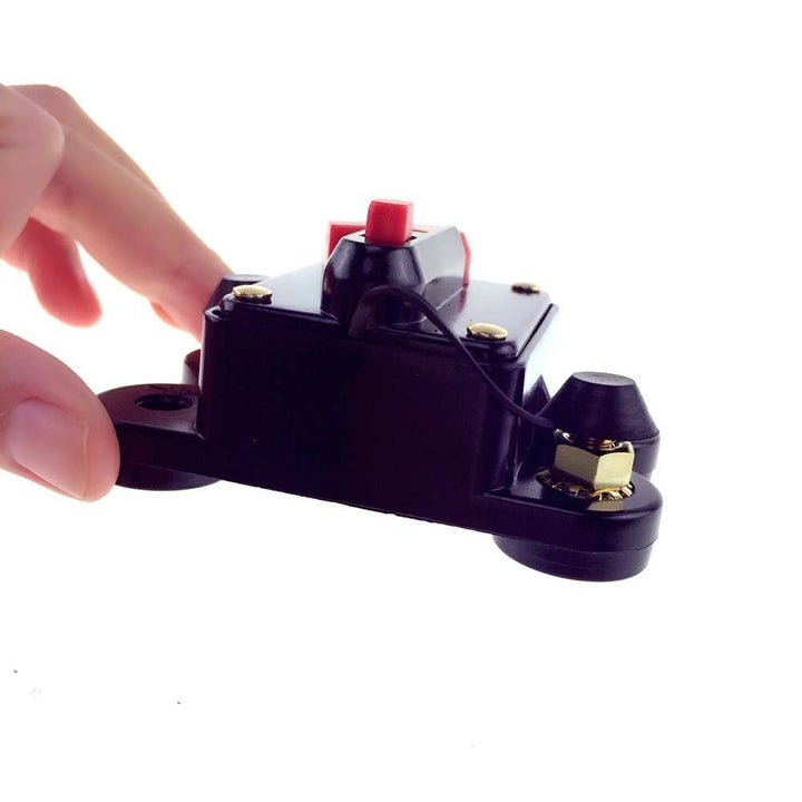 250 Amp Circuit Breaker Trolling Motor Auto Car Marine Boat Bike Stereo Audio Terminal Inline Fuse Inverter with Manual Reset 12V-24V DC