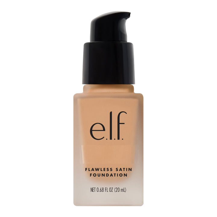 Flawless Satin Foundation, Lightweight & Medium Coverage, Semi-Matte Finish, Vegan & Cruelty-Free, Sand, 0.68 Fl Oz (20mL)