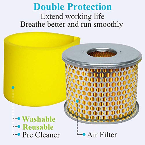 Professional GX390 Air Filter, Compatible with Honda GX340 GX 390 11HP 13HP Engine 17210-ZE3-505 17210-ZE3-010 Air Filter