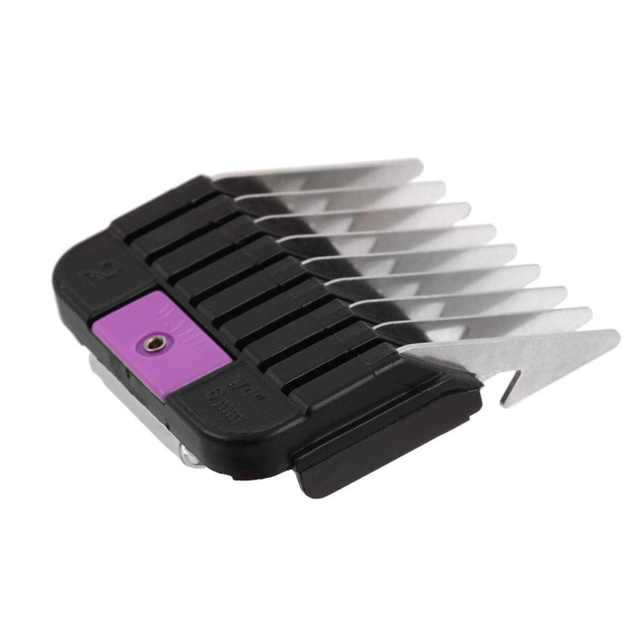 Professional Animal Stainless Steel Attachment Guide Comb Set for Detachable Blade Pet, Dog, Cat, and Horse Clippers (3390-100)