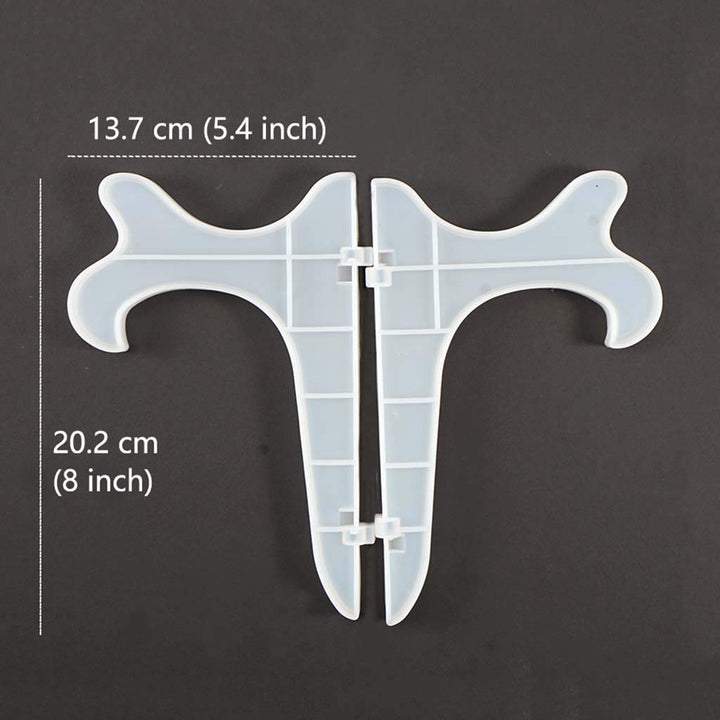 8 Display Stand Epoxy Resin Mold Silicone Plate Holder Casting Molds Table Storage Stand Easels Plate Mold for Table Top Certificate Pictures Frame Book Home Decoration 2PCS