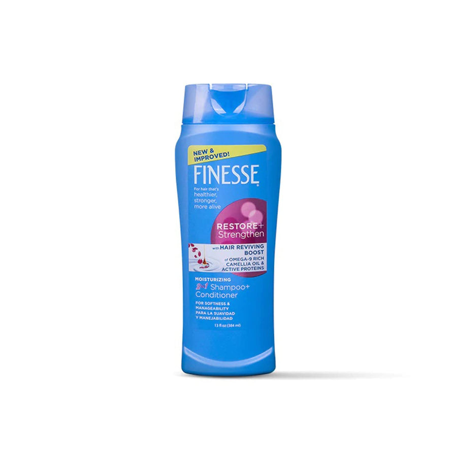 Restore & Strengthen Moisturizing Shampoo & Conditioner 384 ml with Hair Reviving Boost of Omega 9 Rich Cameillia Oil & Active Portiens