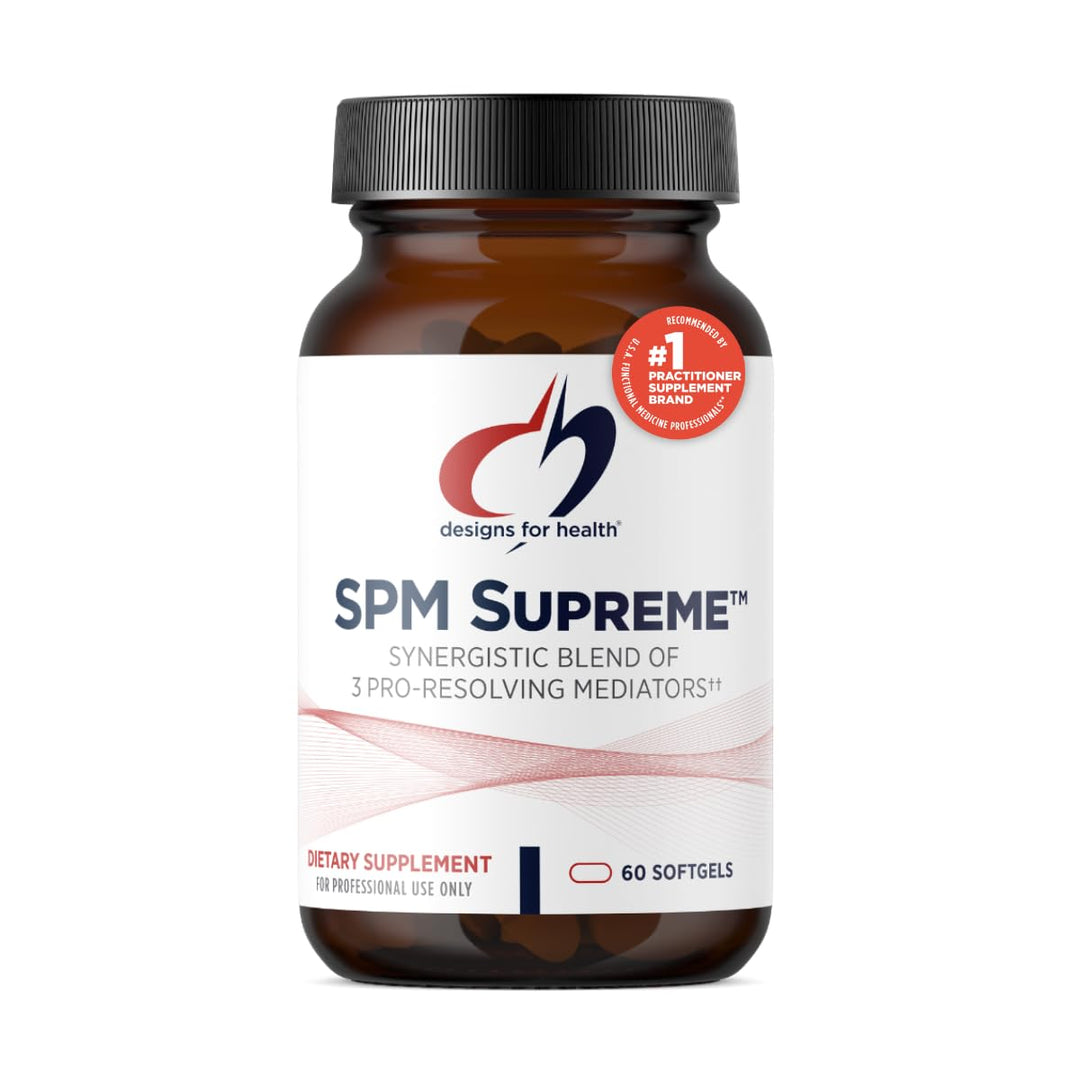 Designs for Health SPM Supreme - 3 Specialized Pro-Resolving Mediators from Fish Oil - Omega 3 Fatty Acids Supplement, SPM Fish Oil (60 Softgels)