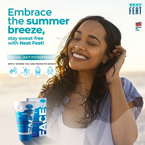 3B Face Saver Antiperspirant Gel for Facial Perspiration & Shine, White and Blue, 1.76 Fl Oz
