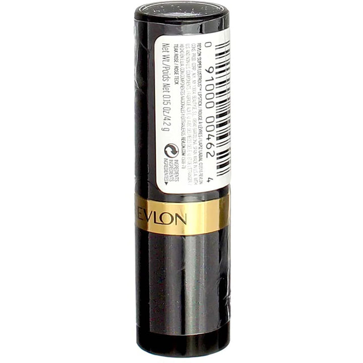 Revlon Super Lustrous Lipstick with Vitamin E and Avocado Oil, Cream Lipstick in Wine, 445 Teak Rose, 0.15 oz (Pack of 2)