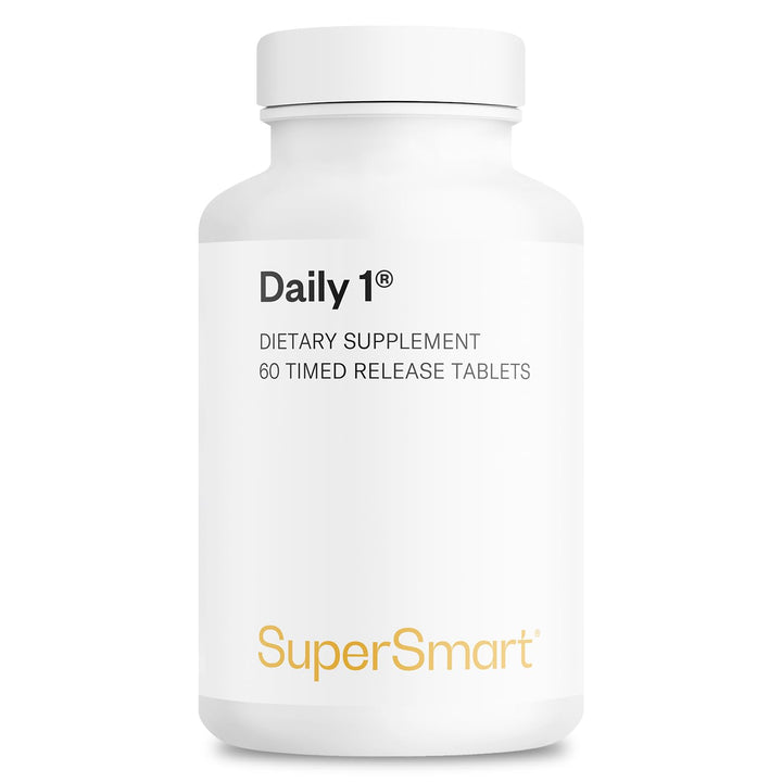 - Daily 1® Timed Release - Multivitamin Supplement for Women & Men - with BioPQQ®, Vitamin A, B, C, D & E, Biotin, Quercetin & Fisetin | Made in USA | Non-GMO & Gluten Free - 60 Tablets