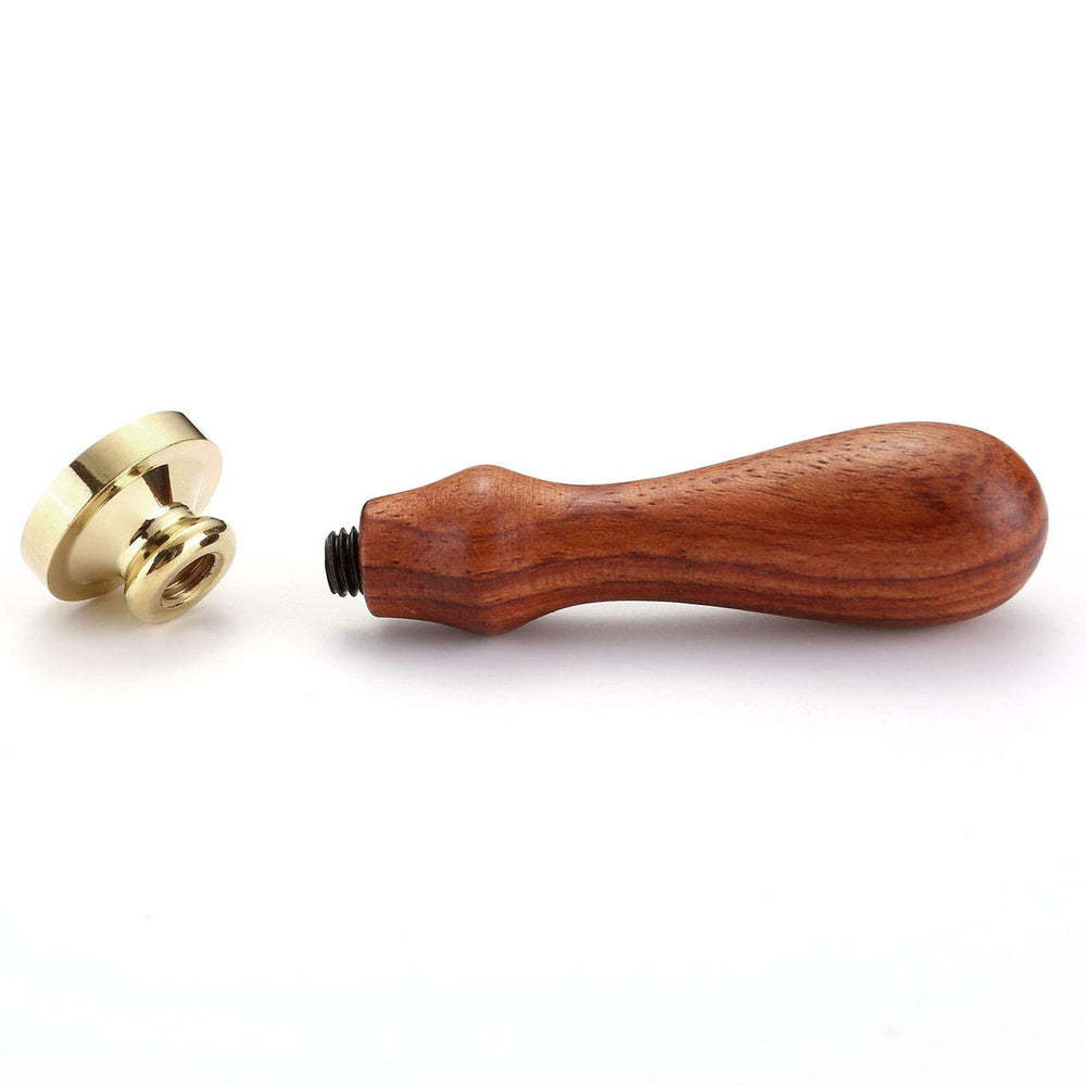 25mm Round Blank Wax Seal Stamp, Brass Head Without Carving for Invitations, Envelopes, Wine Packing, Gift Wrapping, DIY