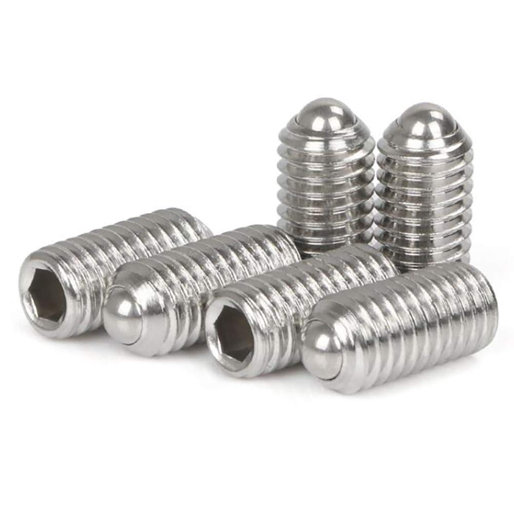 M4 x 16mm Stainless Steel Hex Socket Spring Ball Point Grub Screws 20pcs