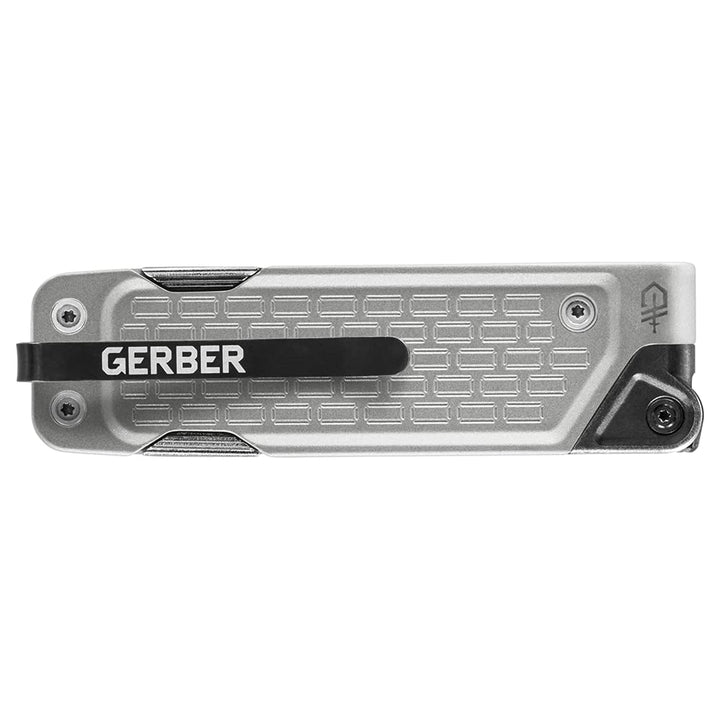 Gerber Gear Lockdown Driver 7-in-1 EDC Multitool - 2.5 Plain Edge Blade, Scissors, Bit Driver - Gifts for Men, Everyday Carry Gear and Survival Equipment - Silver
