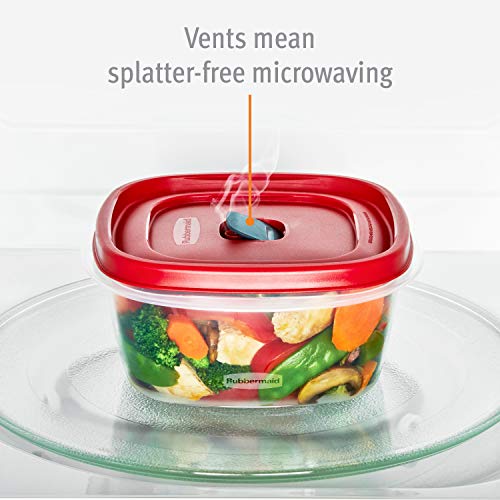 Easy Find Lids 3-Cup Food Storage and Organization Container, Racer Red