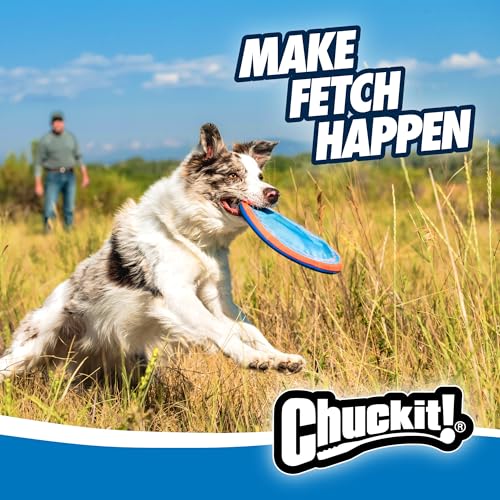 Paraflight Flying Disc Dog Toy - Water Floating Flyer - Durable Nylon Construction with Soft Rubber Edges - For Medium and Large Dogs - Size Large - 9.75 L x 9.75 W - Pack of 1
