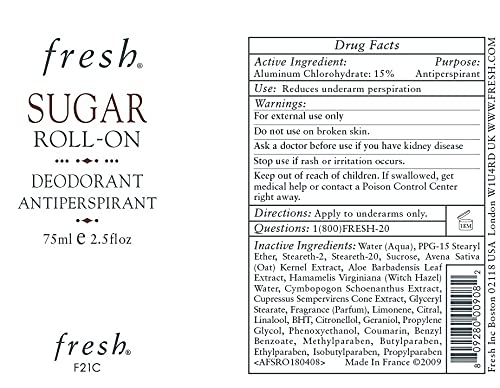 Sugar Roll-On Deodorant 75ml/2.5oz