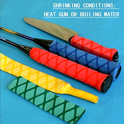 Fishing Rod Shrink Wrap 2:1 Dia 0.6, 0.8, 1, 1.2, 1.4, 1.6 Fishing Rod Grip Wrap Industrial Heat Shrink Tubing Fly Fishing Accessories (Black, F35 mm)