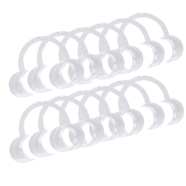 10 Pieces (Size M) C-Shape Cheek Retractor, Disposable Mouth Opener for Dental Teeth Whitening Mouth Guard or Speak Out Game