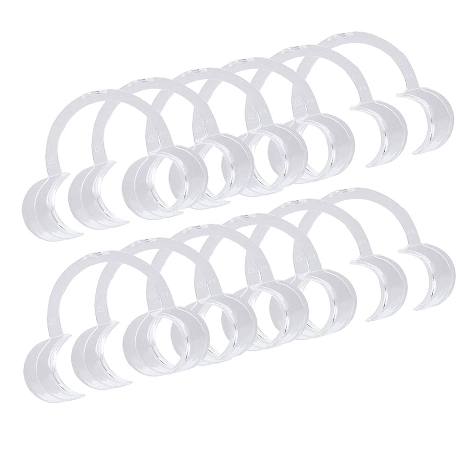 10 Pieces (Size M) C-Shape Cheek Retractor, Disposable Mouth Opener for Dental Teeth Whitening Mouth Guard or Speak Out Game