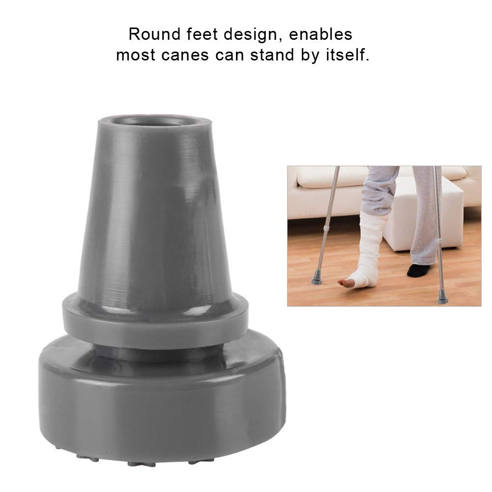 Crutch Tips & Cane Tip Rubber Cane Pad 360° Rotating Anti-slip Walking Stick Standing Crutch Pad End Bottom Tip Accessory
