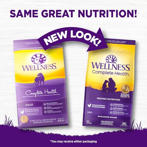 Complete Health Dry Dog Food, Wholesome Grains, Natural, Chicken & Oatmeal, (5-Pound Bag)