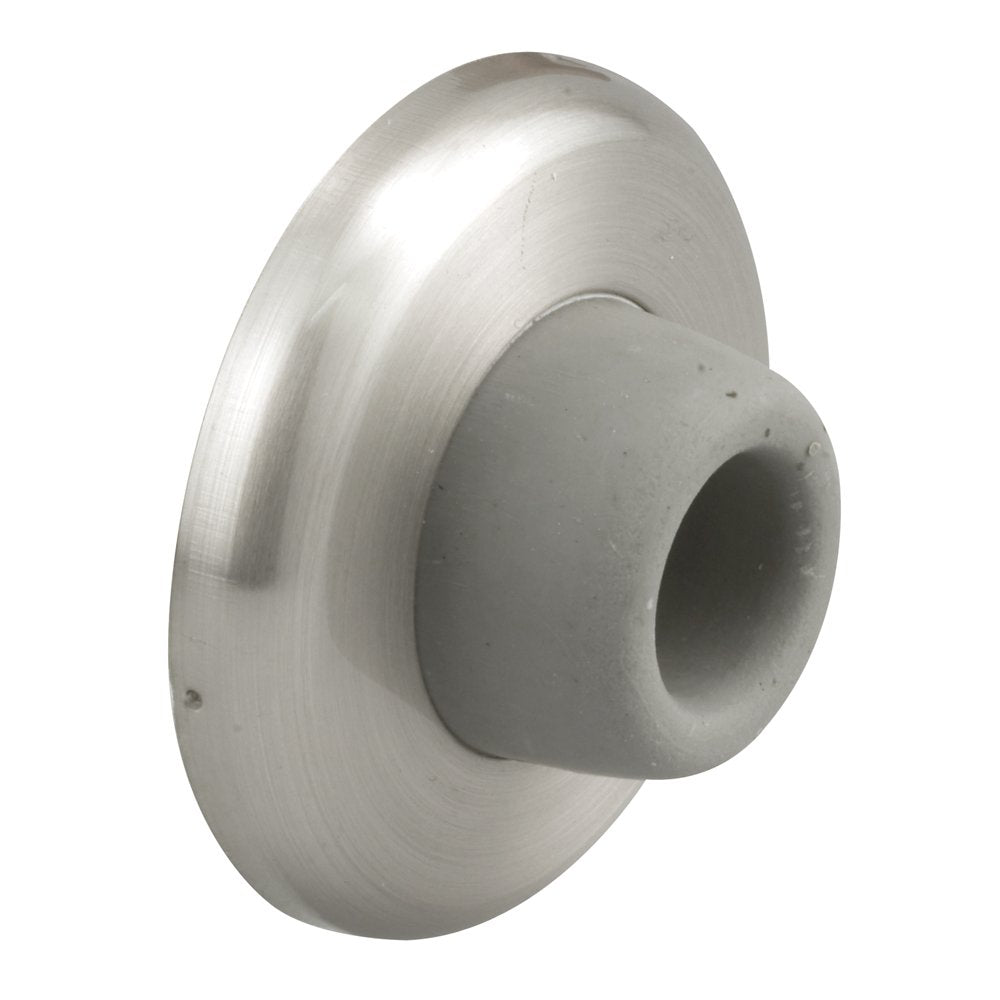 Products J 4540 Wall Stop, 2-1/2 in. Outside Diameter Steel Cover w/1-1/8 in. Round Rubber Bumper