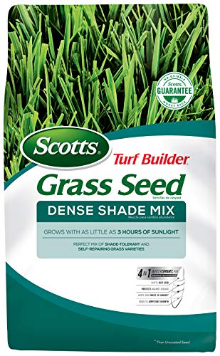 Turf Builder Grass Seed Dense Shade Mix, Grows With As Little As 3 Hours of Sunlight, 3 lbs.