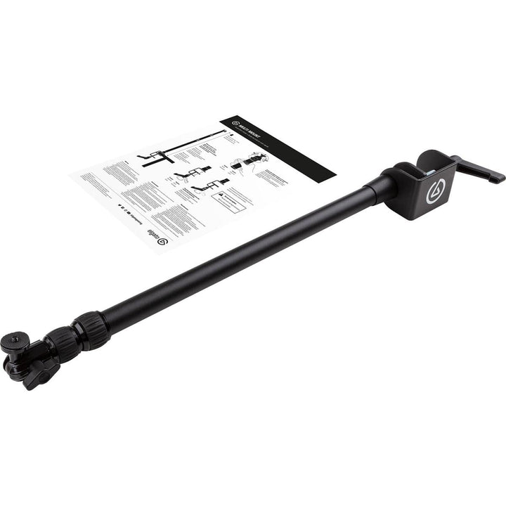 Master Mount L - Premium Desk Clamp with Pole extendable up to 125cm/49in and 1/4 inch Thread to Mount Lights,Cameras, and Microphones,perfect for Streaming, Videoconferencing and Studios,Black