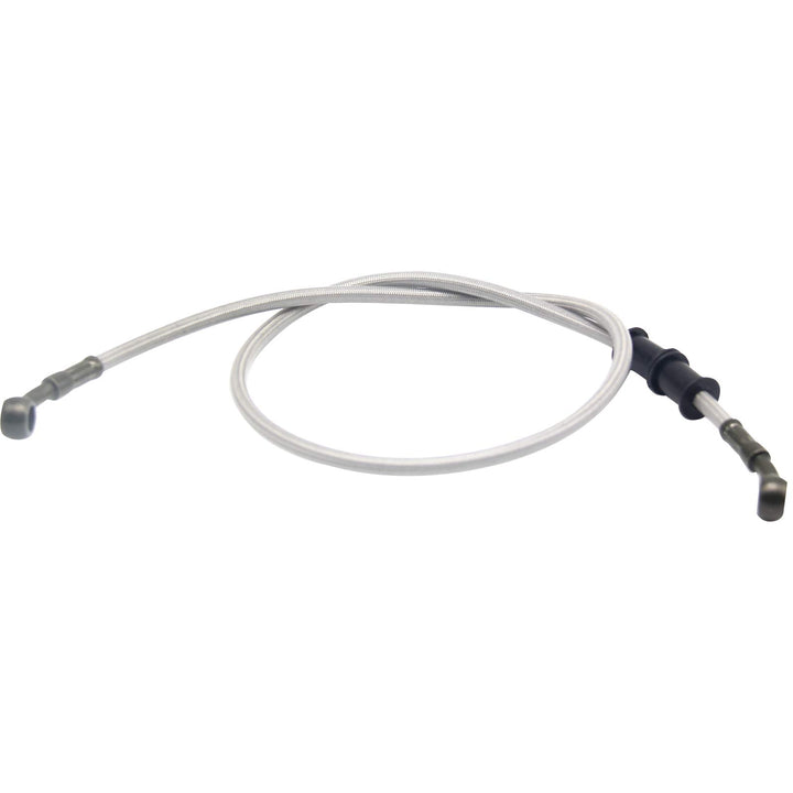 Motorcycle Brake Line, Stainless Brake Hose, Motorcycle Braided Steel Brake Clutch, Pack of 1, Flexible Brake Line for Bikes Motocross Street Bikes (90cm/35.4,Silver)