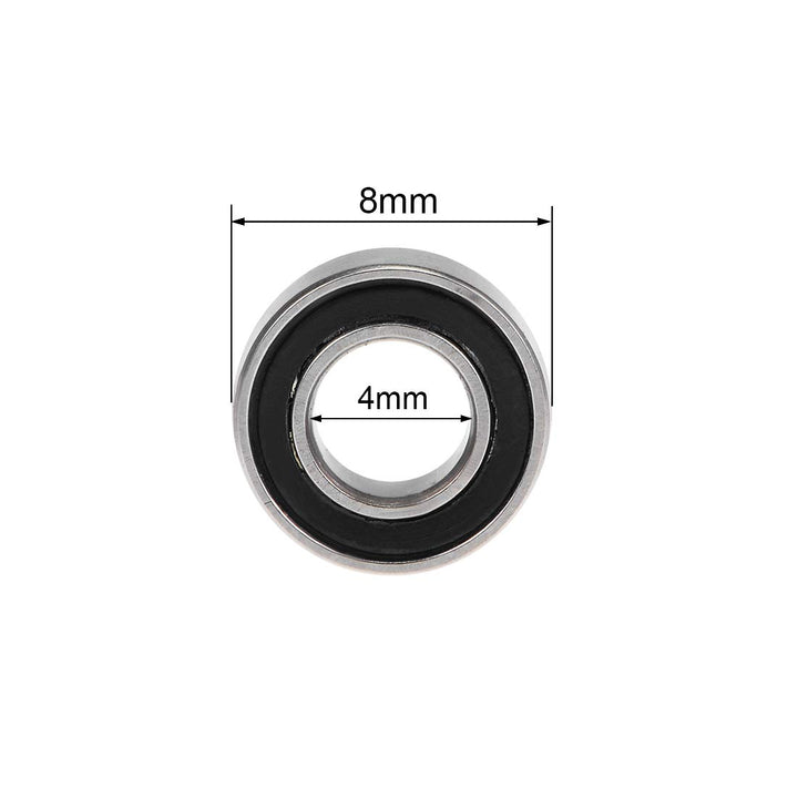 MR84-2RS Deep Groove Ball Bearings 4mm Inner Dia 8mm OD 3mm Bore Double Sealed Chrome Steel Z2 10pcs