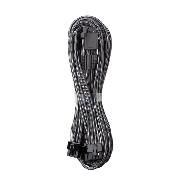 C-Series Pro ModMesh Sleeved 12VHPWR PCI-e Cable for Corsair (Carbon, 16-pin to Triple 8-pin, 600mm)