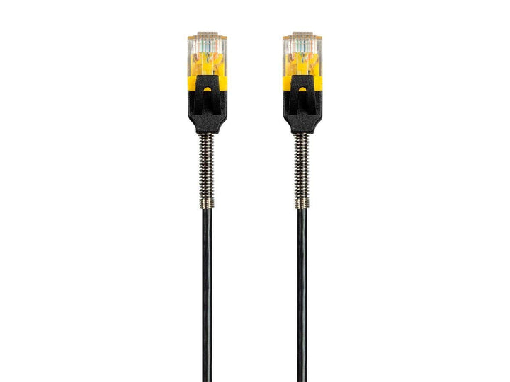 Cat6 Ethernet Patch Cable - Snagless, Reinforced, 550MHz, UTP, 30AWG, 5 Feet, Black - SlimRun Series