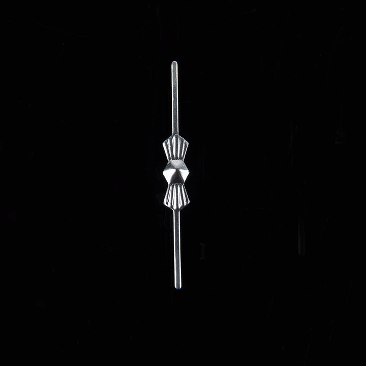 H&D 100pcs Chrome Bow Tie Clips Butterfly Clips for Fastening Crystals, Feng Shui, Chandelier Crystals, Lamp Crystals, Ceiling Light Crystals (30mm)