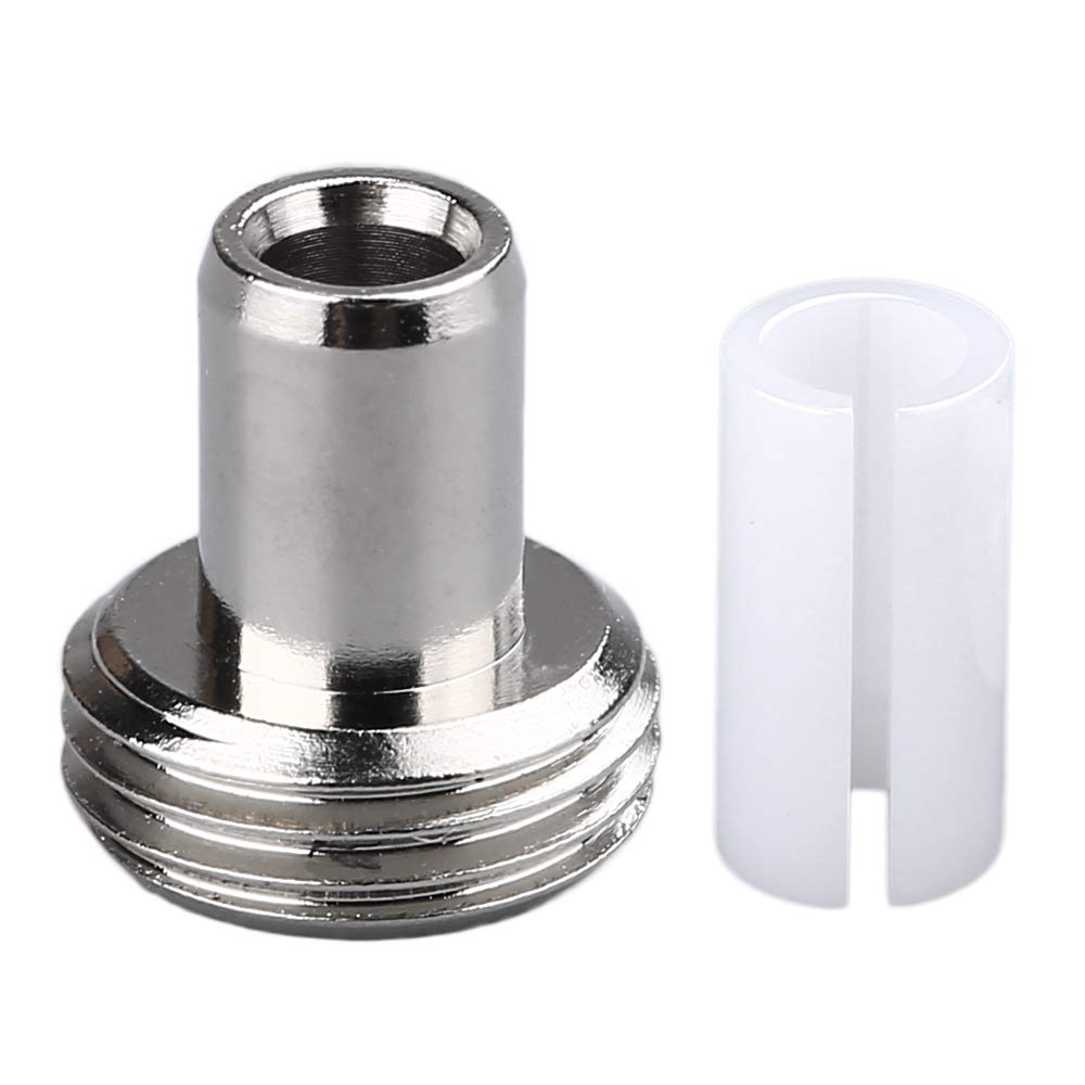 6 Pcs Fiber Optical Tool Accessory Fiber Sleeve Core Spare Ceramic Inserts and Mental Heads for Visual Fault Locator Fiber Cable Tester
