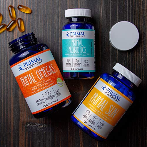 Primal Omegas, Omega-3 Fatty Acid Daily Supplement, 120 Count