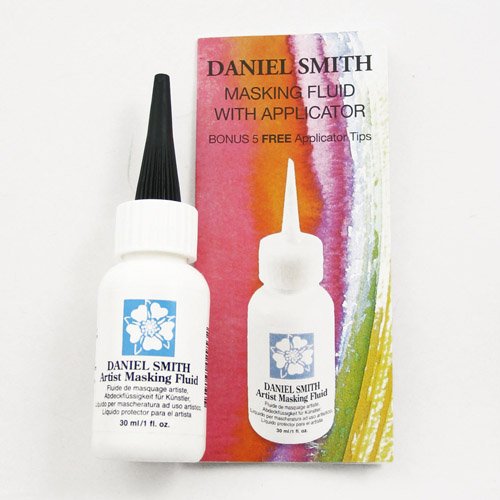 1oz Bottle with 5 Applicator Tips, Artist Masking Fluid, 284075001 , White