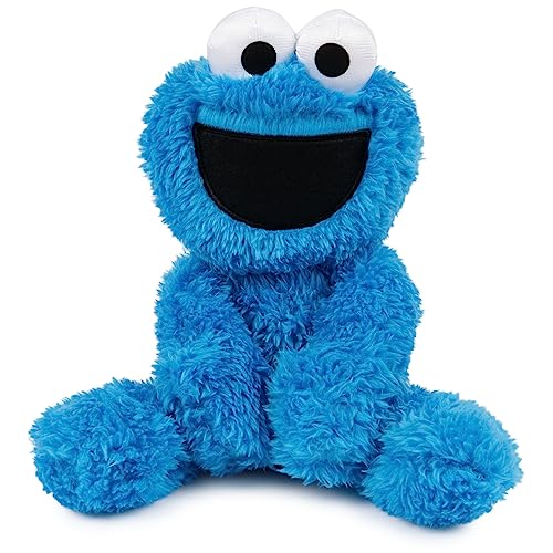Sesame Street Official Cookie Monster Take Along Buddy 13'' Polyester Plushie Stuffed Kids Toy, For Kids Ages 1 and Up, Blue