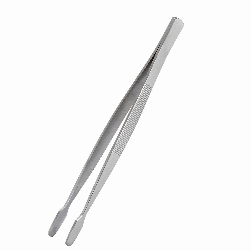 Stamp Tweezers Philately Collector Tools 2pcs (Silver)