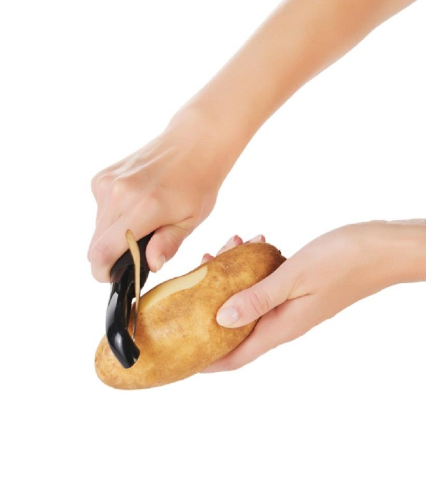 SoftWorks Swivel Peeler, 1-Pack, Black