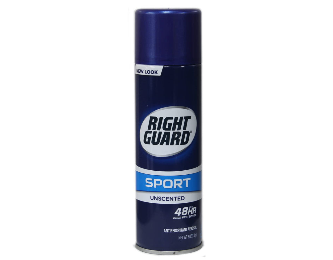 Sport Antiperspirant & Deodorant Spray | 4-in-1 Protection Spray Deodorant For Men | Blocks Sweat | 48-Hour Odor Control | Unscented, 6 oz.