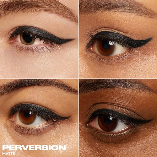24/7 Glide-On Waterproof Eyeliner Pencil (Perversion - Blackest Black Matte), Smudge-Proof, Transfer-proof, Long-lasting Colored Eye Liners, Hydrating Vitamin E, Cruelty-free - 0.04 oz