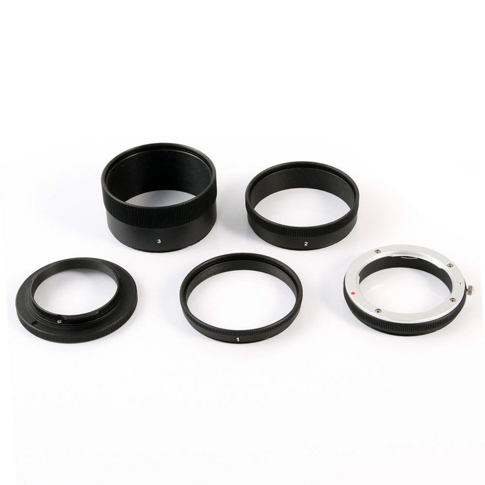 Macro Extension Tube Ring Kit for Sony E-Mount Camera Lens NEX-5R 5T 5N NEX-6 NEX-7 a7 a7S a7R a7II a7SII a7RII a6500 a6300 a6000 a5100 a5000 a3500 FS700 VG30 VG900 for Close-up Photography