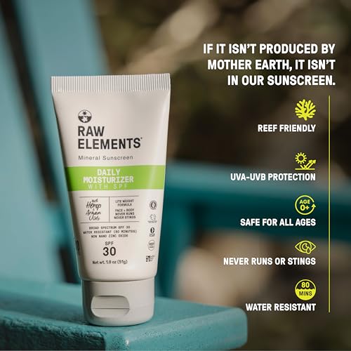 Daily Lifestyle Moisturizer Bio-Resin Tube - SPF 30, UVA-UVB Protection, Non-Nano Zinc, Reef-Safe, Water Resistant, 1.8 oz