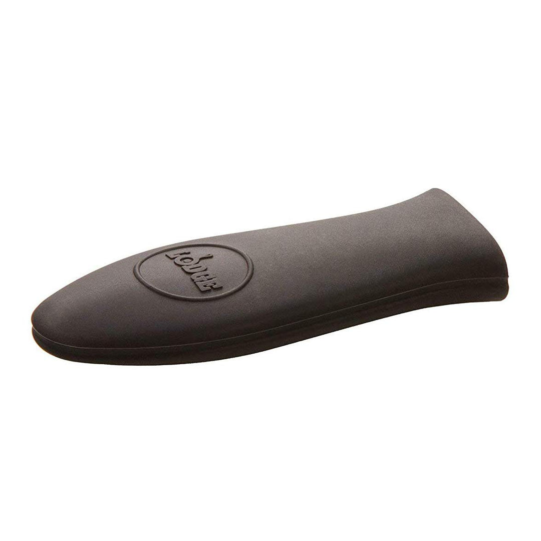 Silicone Mini Hot Handle Holder - Dishwasher Safe Mini Hot Handle Holder Designed for Cast Iron Skillets 8 Inches or Smaller w/ Keyhole Handle - Reusable Heat Protection Up to 500° - Black