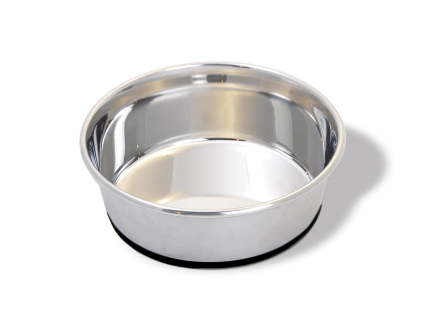 Pets Large Stainless Steel Dog Bowl, 96 OZ, Natural